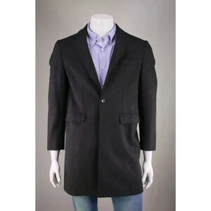 Edifice Le Plus Eleve Japan Gray Heavy English Wool Overcoat US Small 34-36